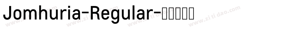 Jomhuria-Regular字体转换