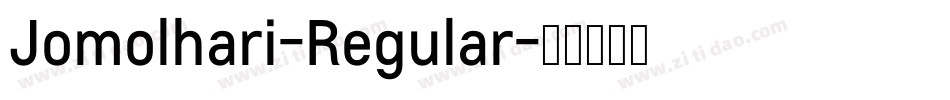 Jomolhari-Regular字体转换