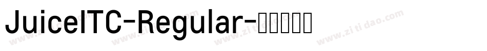 JuiceITC-Regular字体转换