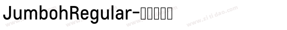 JumbohRegular字体转换