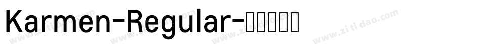 Karmen-Regular字体转换