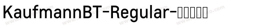KaufmannBT-Regular字体转换