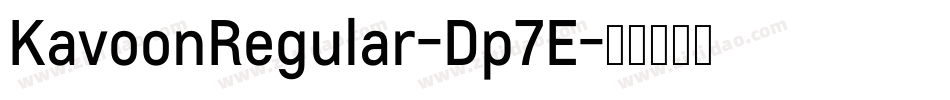 KavoonRegular-Dp7E字体转换