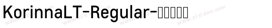 KorinnaLT-Regular字体转换