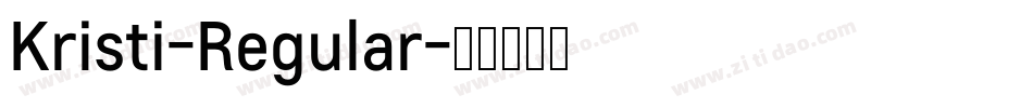 Kristi-Regular字体转换