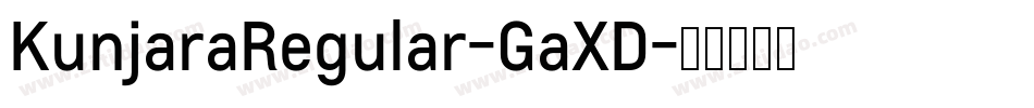 KunjaraRegular-GaXD字体转换