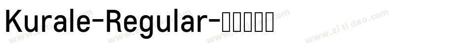 Kurale-Regular字体转换