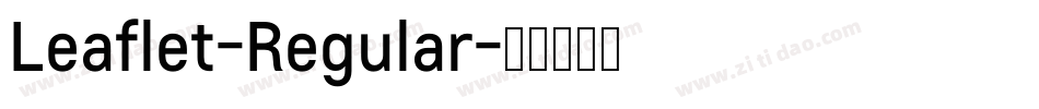 Leaflet-Regular字体转换 Leaflet-Regular字体转换