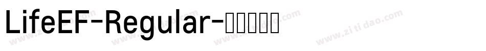 LifeEF-Regular字体转换