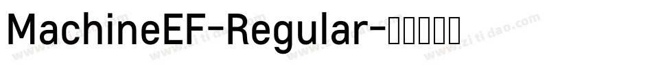 MachineEF-Regular字体转换