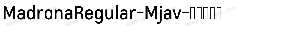 MadronaRegular-Mjav字体转换