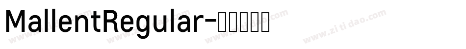 MallentRegular字体转换