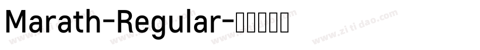 Marath-Regular字体转换