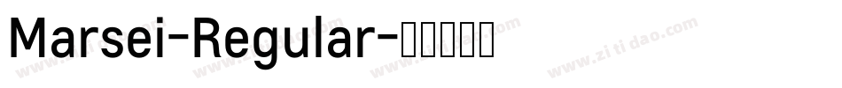 Marsei-Regular字体转换