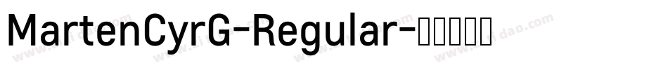 MartenCyrG-Regular字体转换 MartenCyrG-Regular字体转换