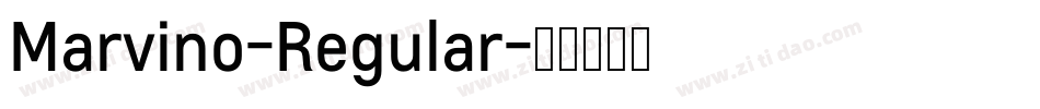 Marvino-Regular字体转换