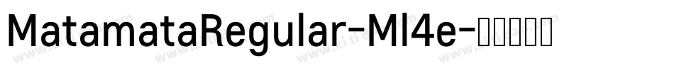 MatamataRegular-Ml4e字体转换