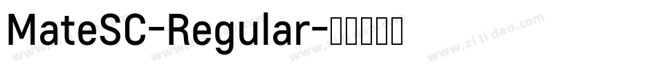 MateSC-Regular字体转换