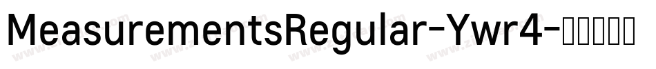 MeasurementsRegular-Ywr4字体转换
