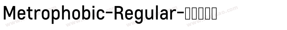 Metrophobic-Regular字体转换