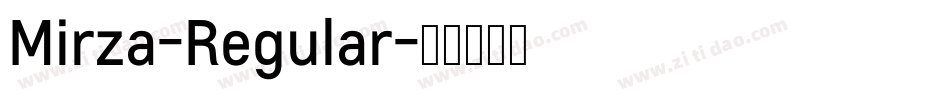 Mirza-Regular字体转换