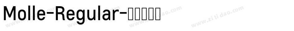 Molle-Regular字体转换