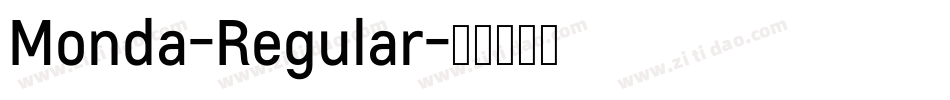 Monda-Regular字体转换