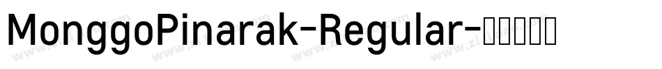 MonggoPinarak-Regular字体转换