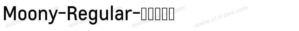 Moony-Regular字体转换
