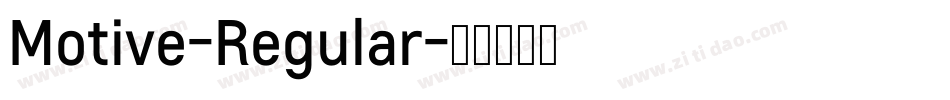 Motive-Regular字体转换