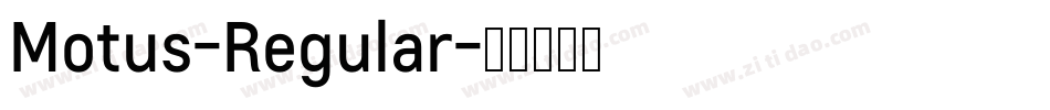 Motus-Regular字体转换