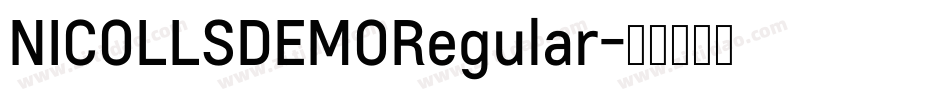 NICOLLSDEMORegular字体转换