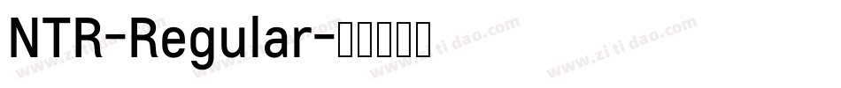 NTR-Regular字体转换