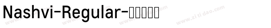 Nashvi-Regular字体转换