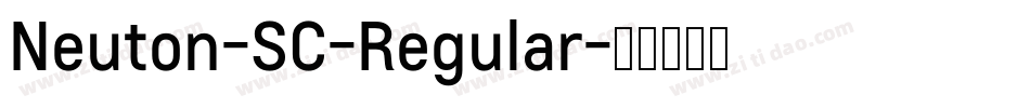 Neuton-SC-Regular字体转换