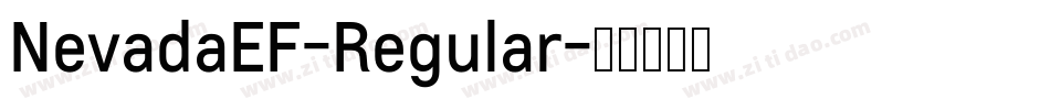 NevadaEF-Regular字体转换