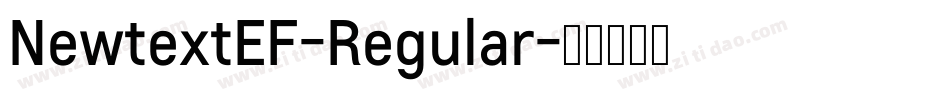 NewtextEF-Regular字体转换