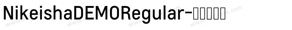 NikeishaDEMORegular字体转换