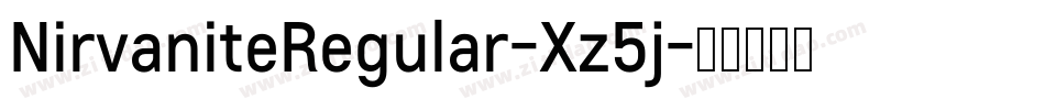 NirvaniteRegular-Xz5j字体转换