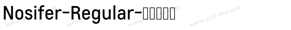 Nosifer-Regular字体转换