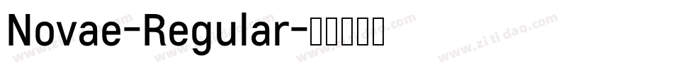 Novae-Regular字体转换