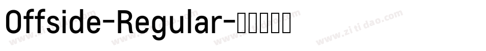 Offside-Regular字体转换