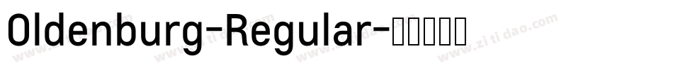 Oldenburg-Regular字体转换