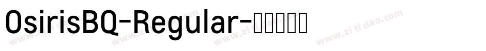 OsirisBQ-Regular字体转换