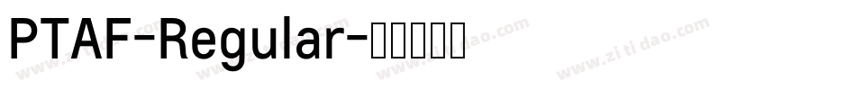 PTAF-Regular字体转换