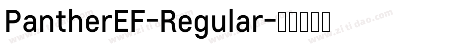 PantherEF-Regular字体转换