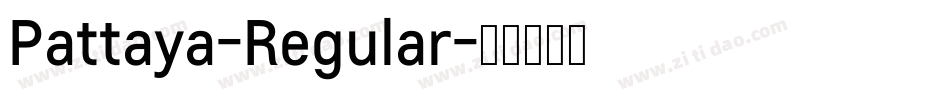 Pattaya-Regular字体转换