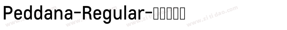 Peddana-Regular字体转换