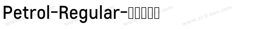 Petrol-Regular字体转换