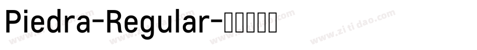 Piedra-Regular字体转换